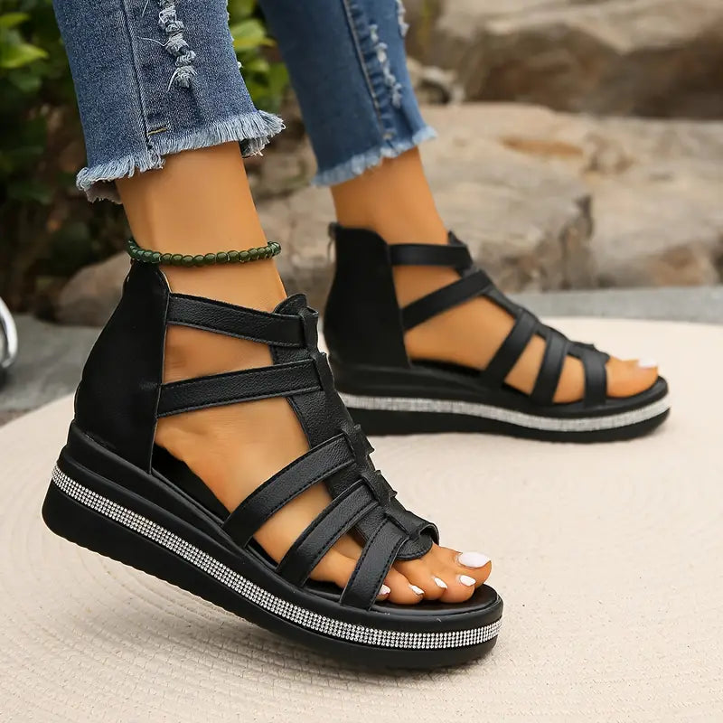 CHLOE© - Elegant Wedge Sandals