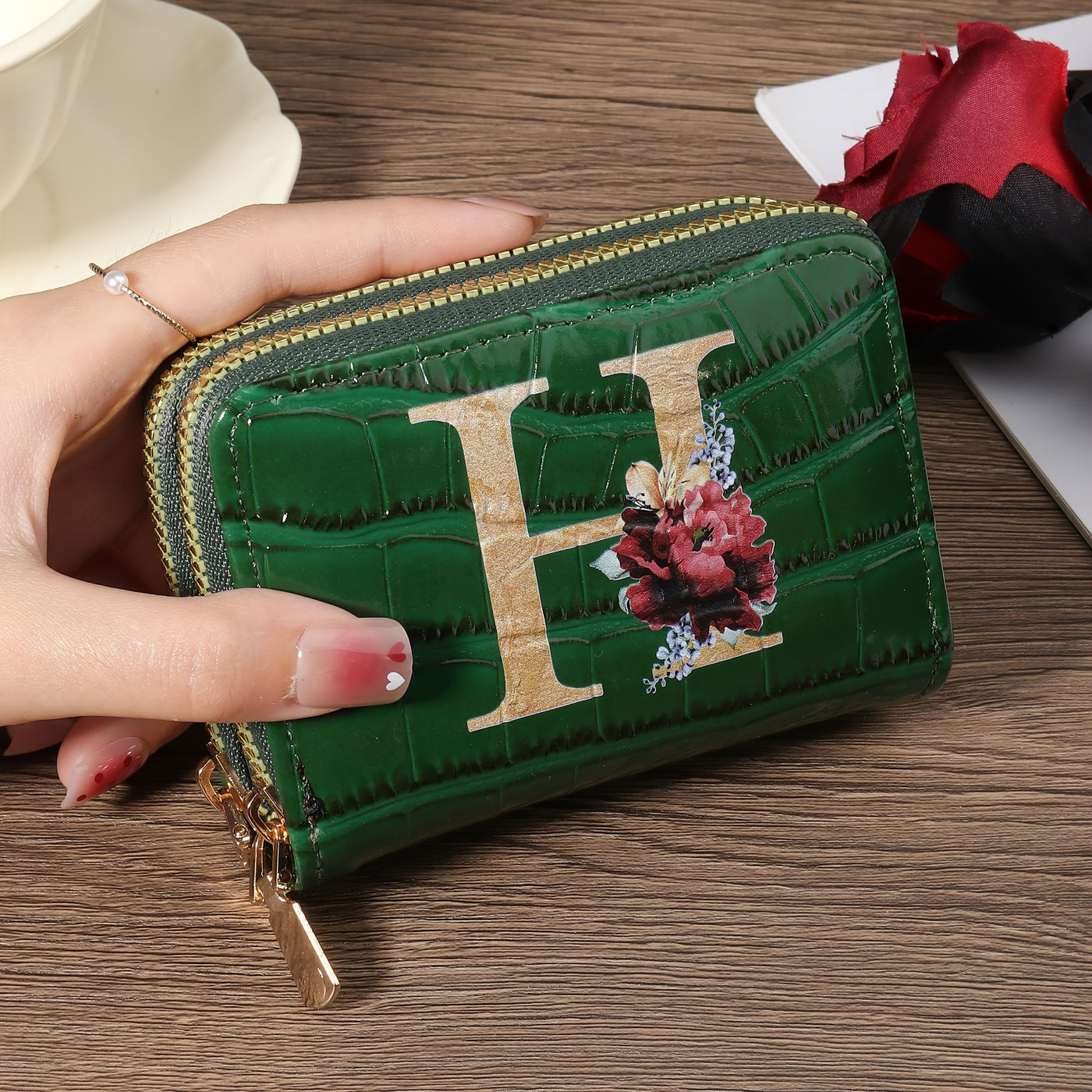 Rowan™ Monogram Leather Wallet