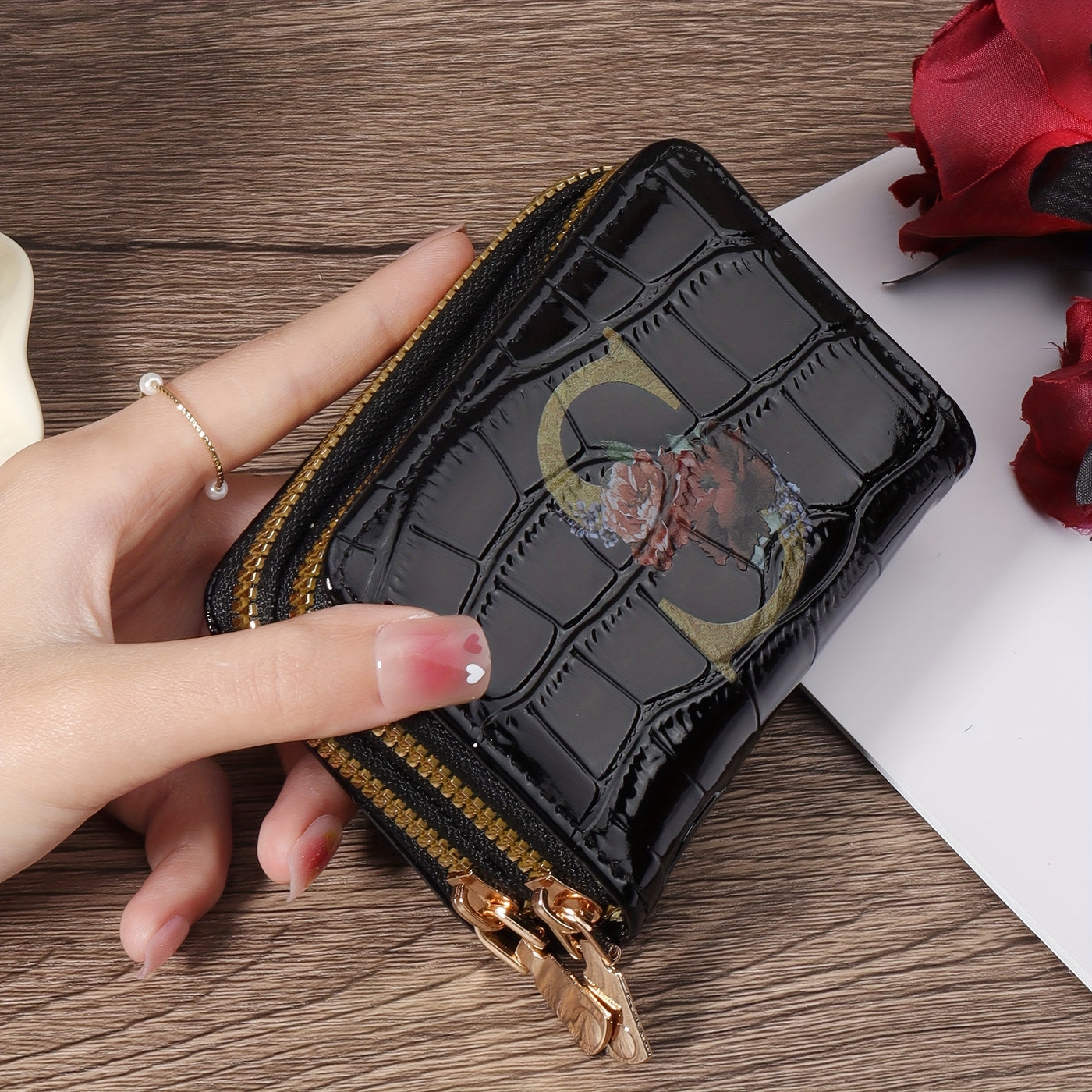 Rowan™ Monogram Leather Wallet