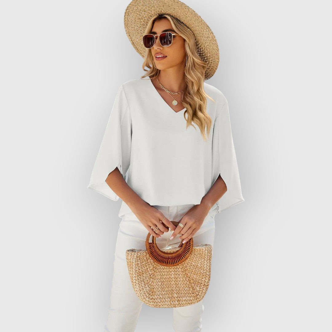 Rachel V-neck Blouse
