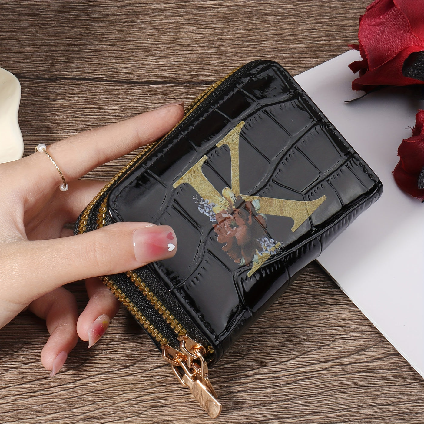 Rowan™ Monogram Leather Wallet