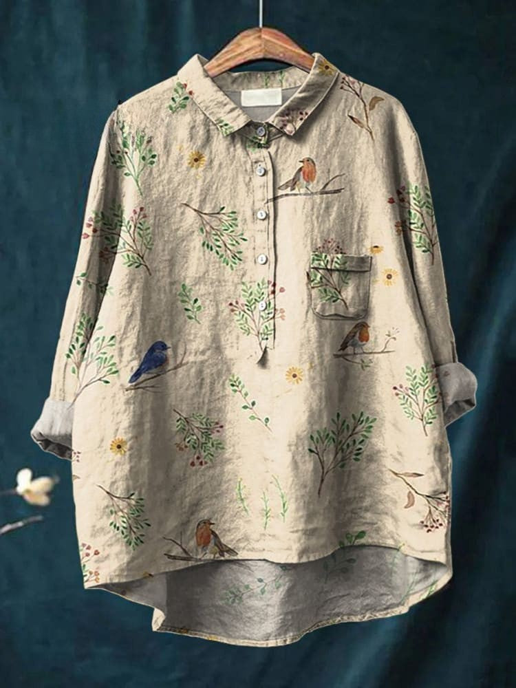 Nora – Robin Print Casual Shirt
