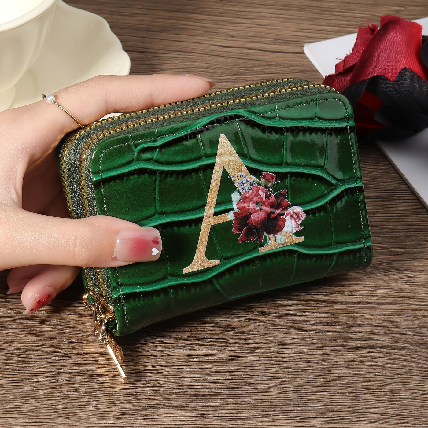 Rowan™ Monogram Leather Wallet
