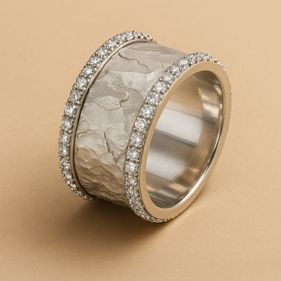 Vera – Antique Silver Sparkle Band