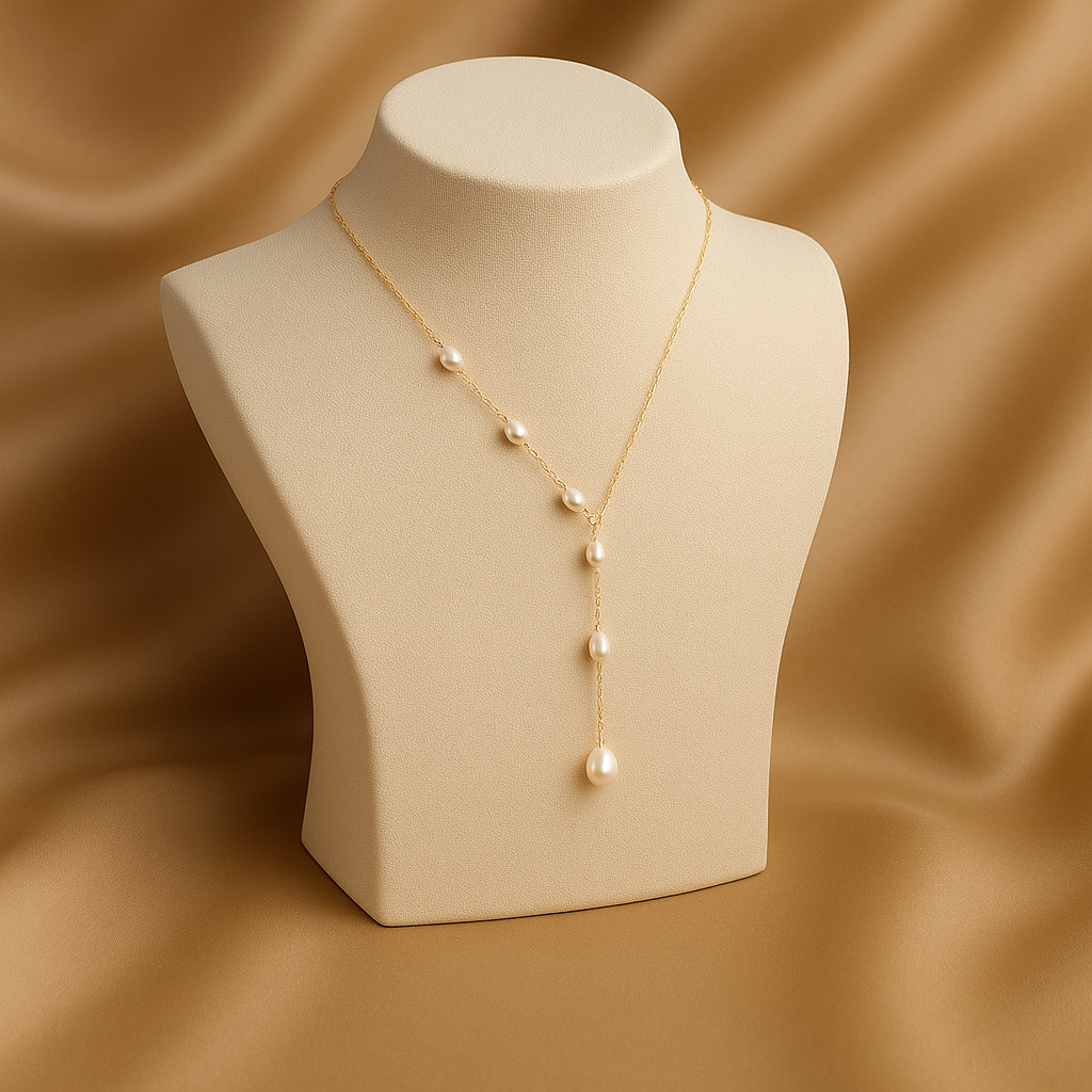 Vintage Pendant Pearls Necklace