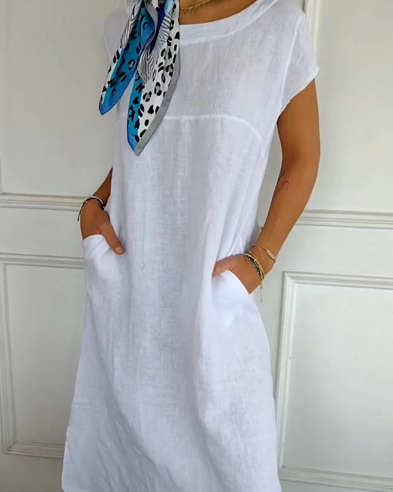 BELVAR - White Haven Casual Cotton Dress