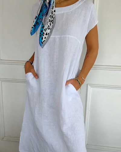BELVAR - White Haven Casual Cotton Dress