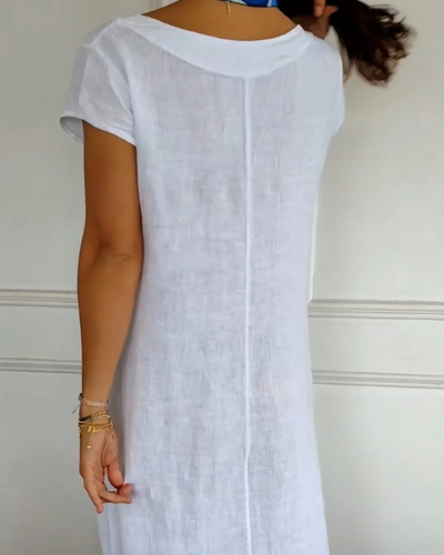 BELVAR - White Haven Casual Cotton Dress