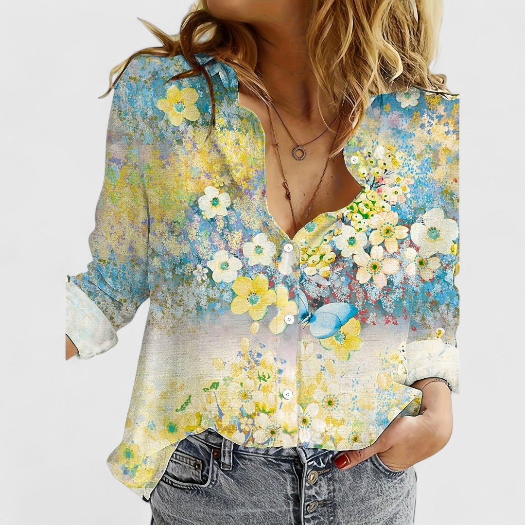 Fiona - Blouse with Floral Print