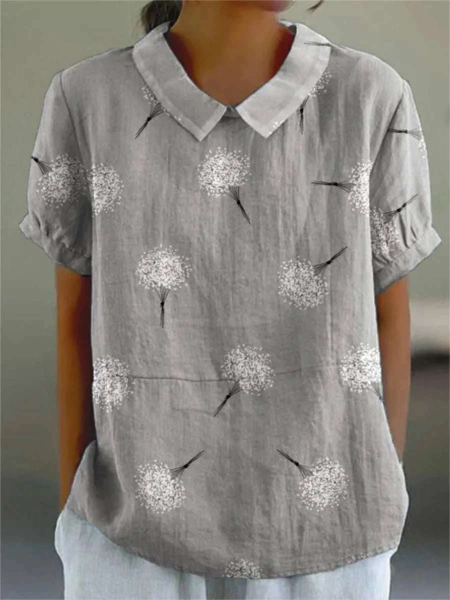 Elena - Dandelion Print Casual Shirt