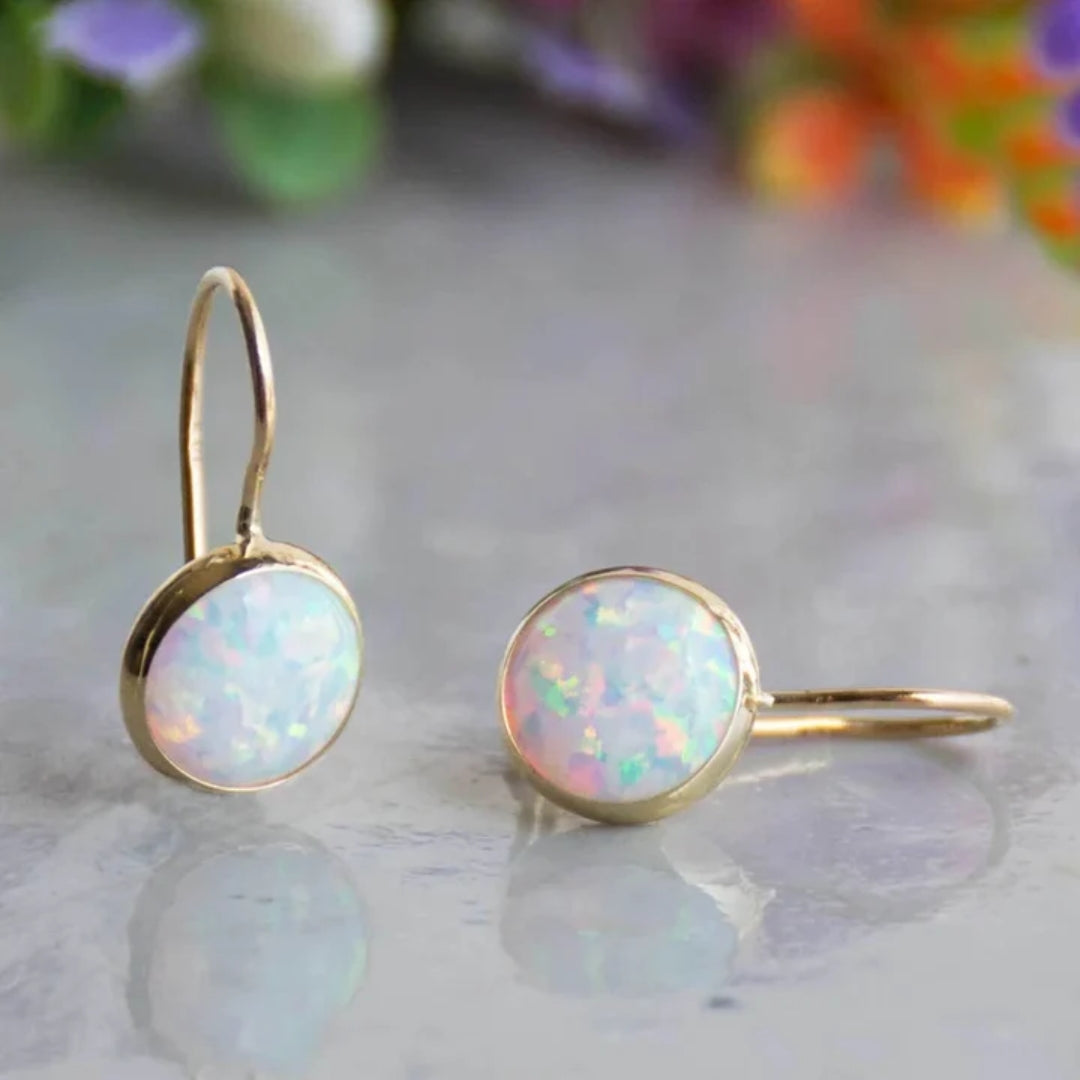 Faye – Iridescent Opal Studs