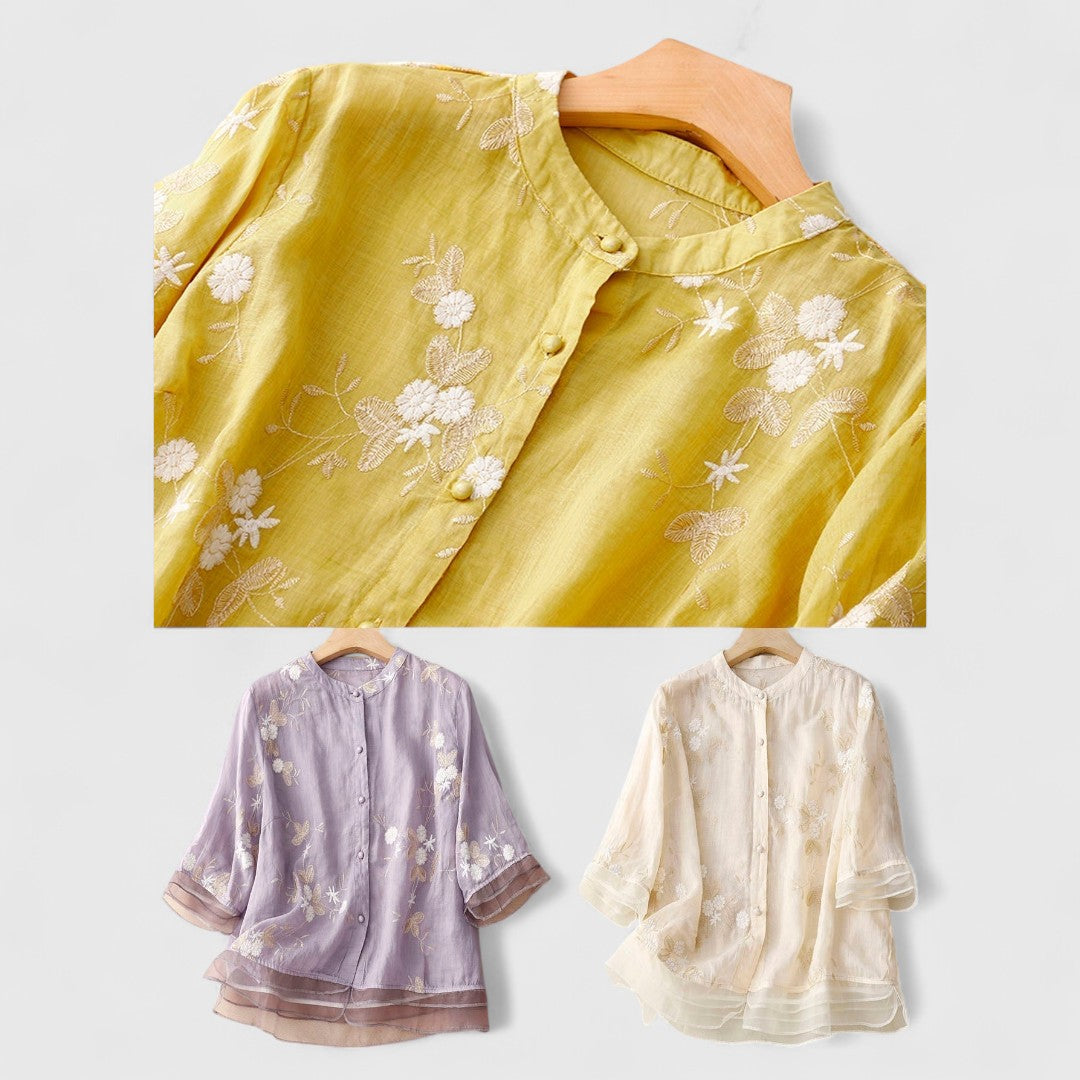 Maisie - Floral Blouse Made with Premium Materials