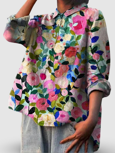 Sophie – Spring Garden Floral Blouse
