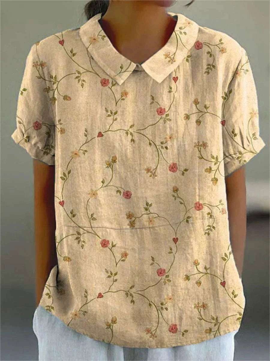 Danae – Retro Floral Shirt