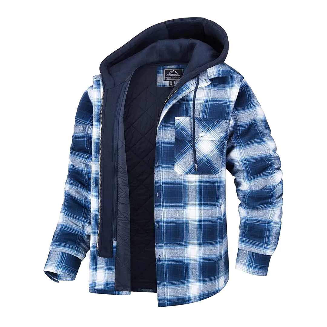 Florian – Hooded Plaid Jacket