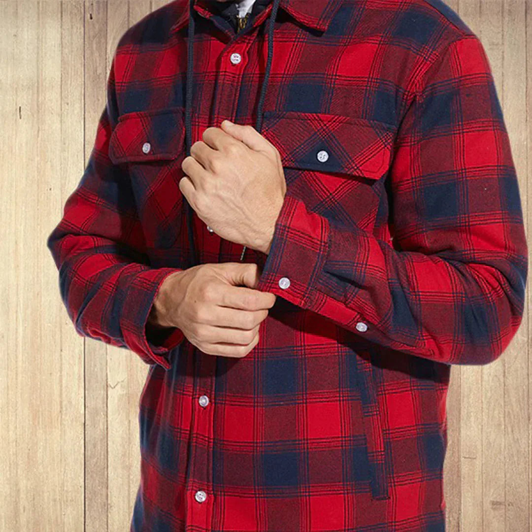 Florian – Hooded Plaid Jacket