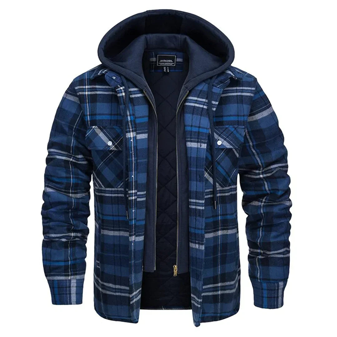 Florian – Hooded Plaid Jacket