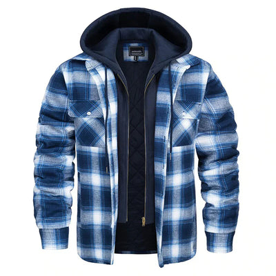Florian – Hooded Plaid Jacket
