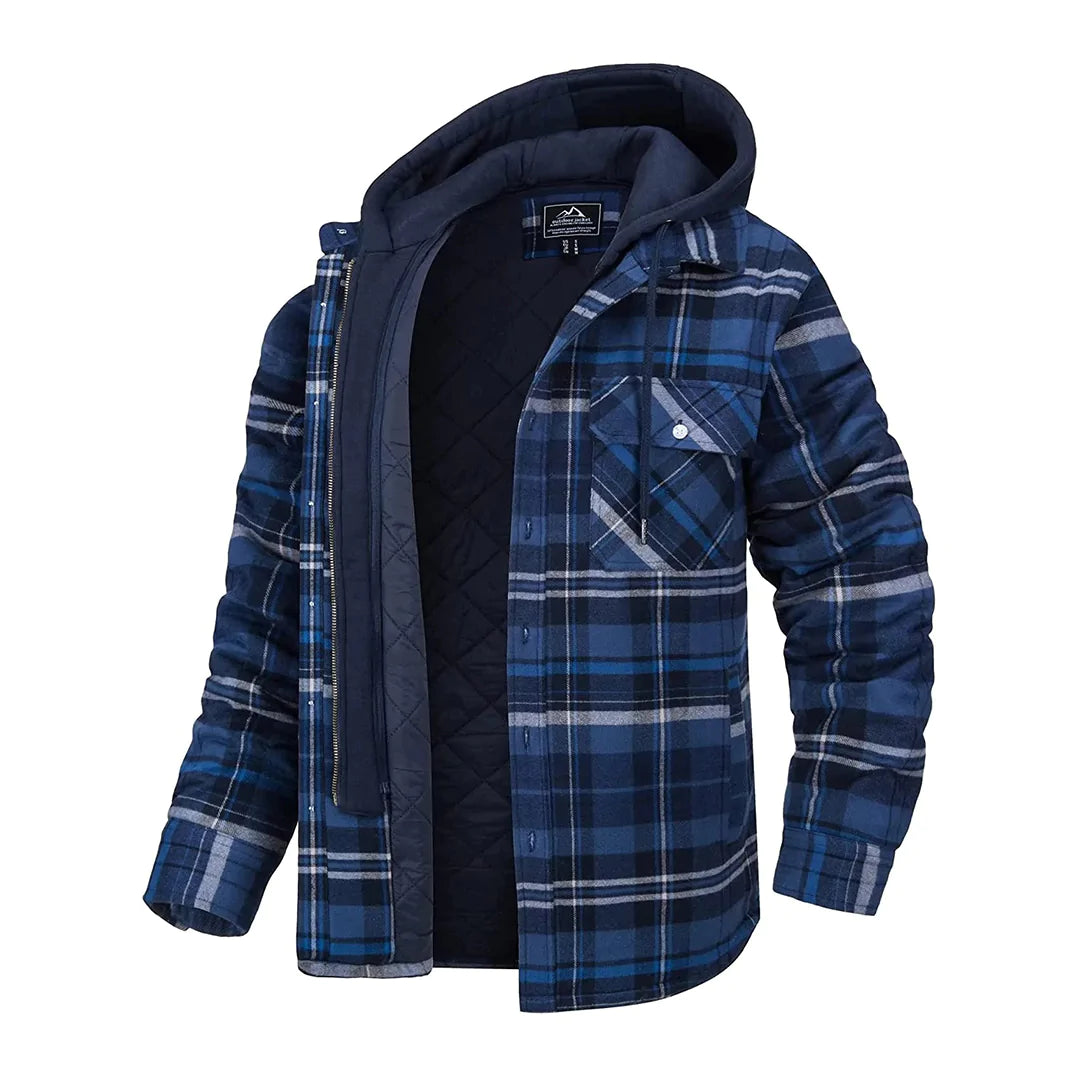 Florian – Hooded Plaid Jacket