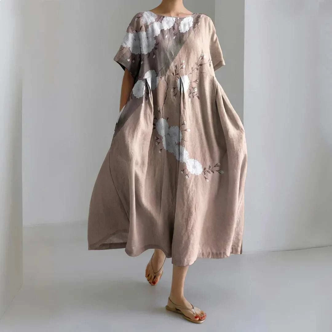 Sienna – Japanese Floral Midi Dress