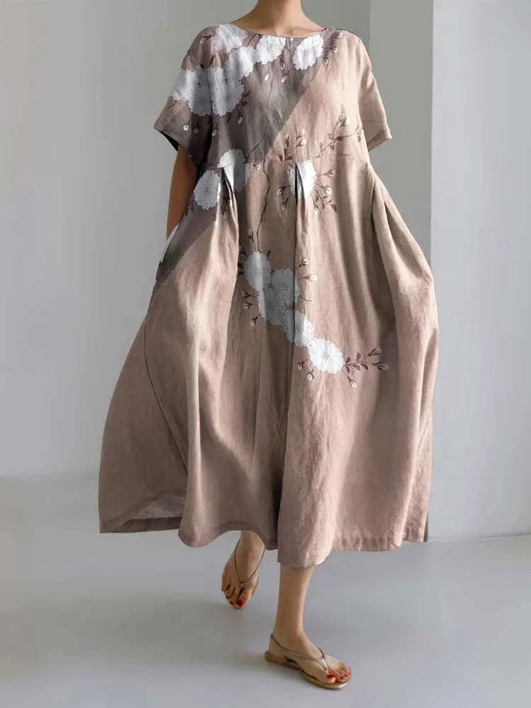 Sienna – Japanese Floral Midi Dress