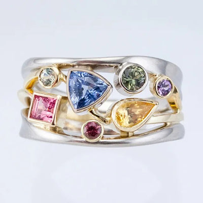 Merina - Vintage Colorful Zirconia Ring