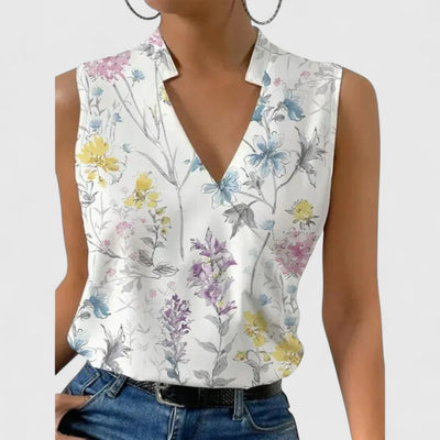 Bibiana - Ruched-Neckline Tunic Shirt