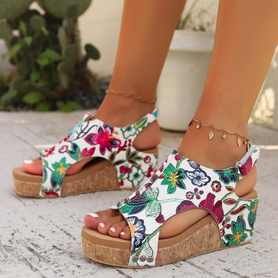 Sophia Bloom Platform Sandals