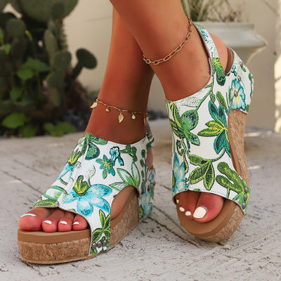 Sophia Bloom Platform Sandals