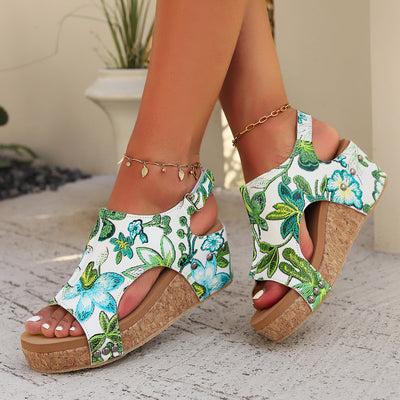 Sophia Bloom Platform Sandals
