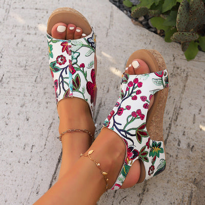 Sophia Bloom Platform Sandals