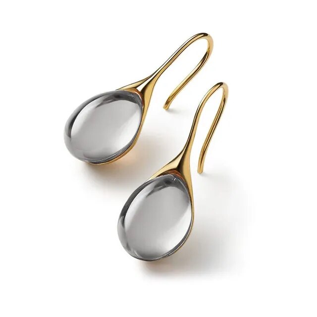 Luna – Mixed Metal Crystal Earrings