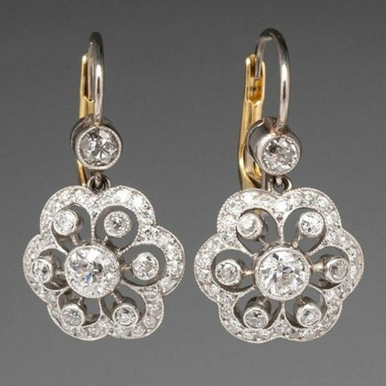Vale – Crystal Mandala Stud Earrings