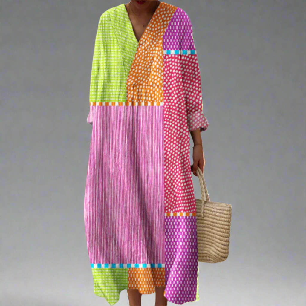Mai - Elegant Geometric Dress