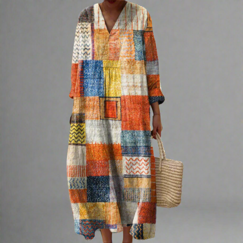 Vianna - Elegant Geometric Dress