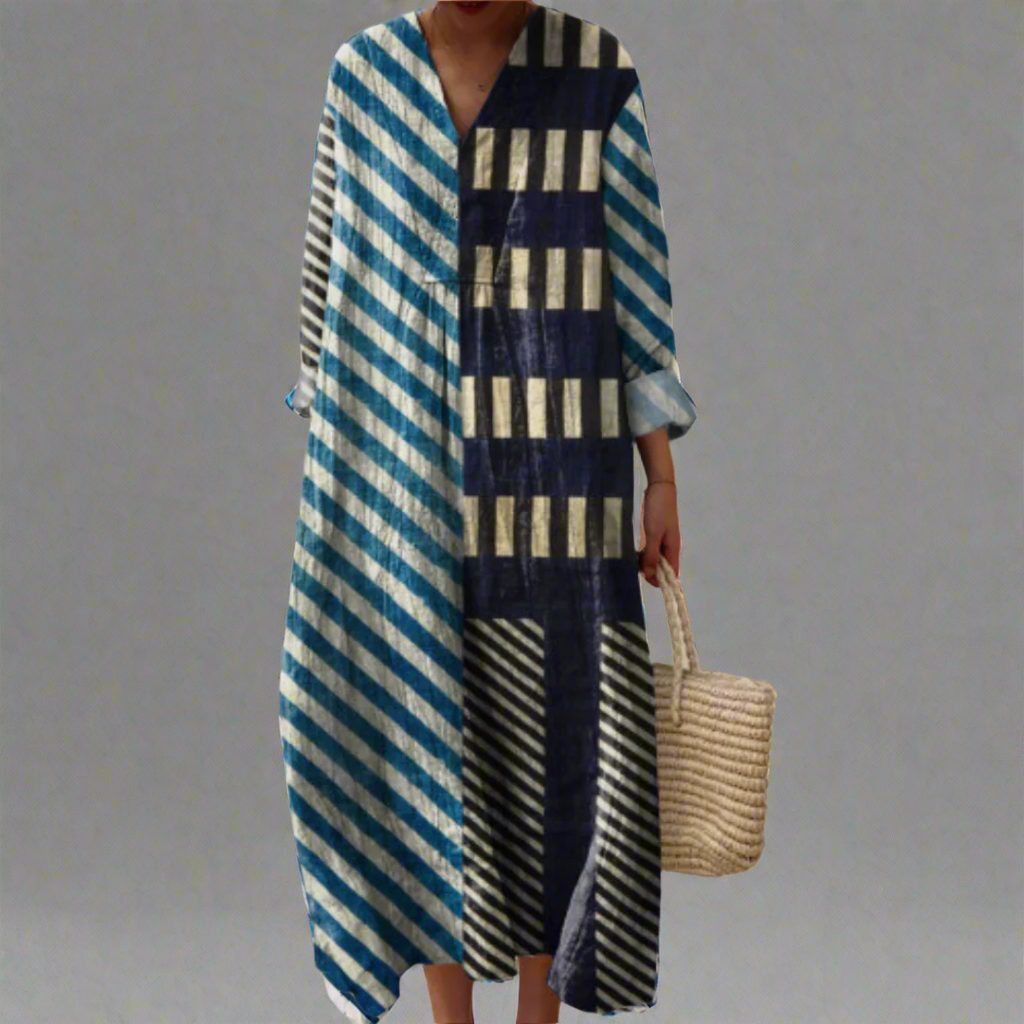 Elissa - Elegant Geometric Dress