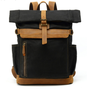 Grayson – Roll-Top Canvas Backpack
