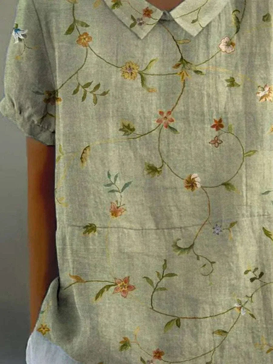 Rosana - Retro Floral Shirt