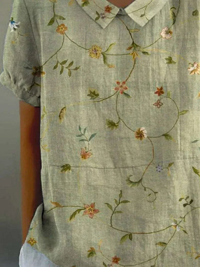 Rosana - Retro Floral Shirt