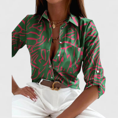 Bethany - Elegant Abstract Blouse