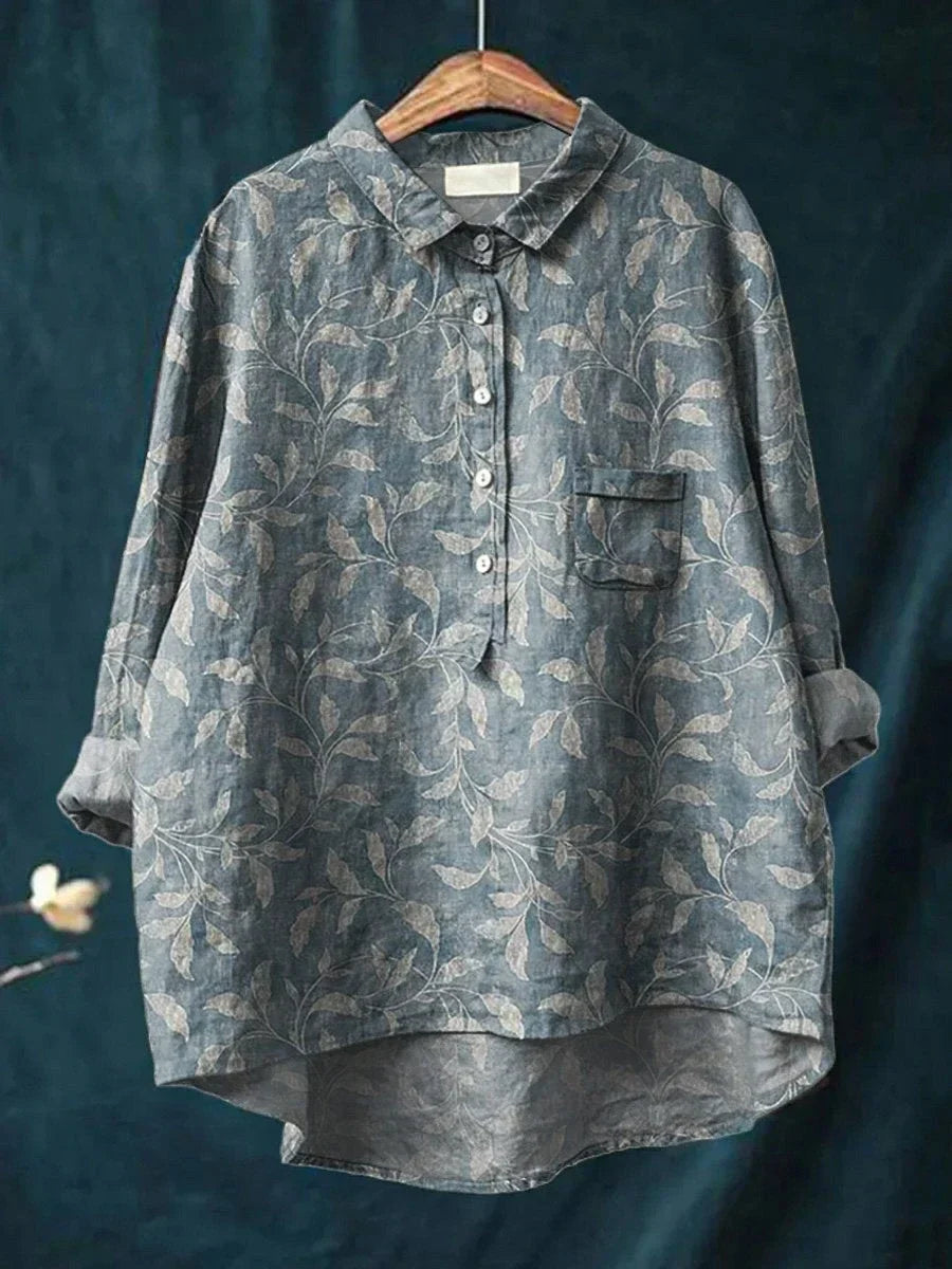 Elsie – Misty Leaf Shirt