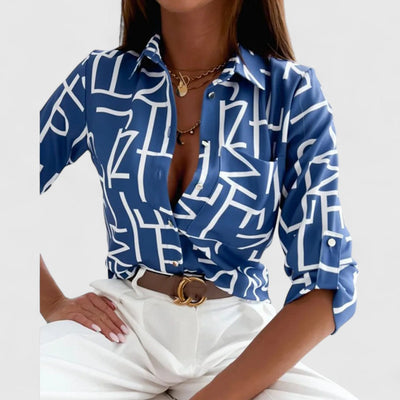 Bethany - Elegant Abstract Blouse