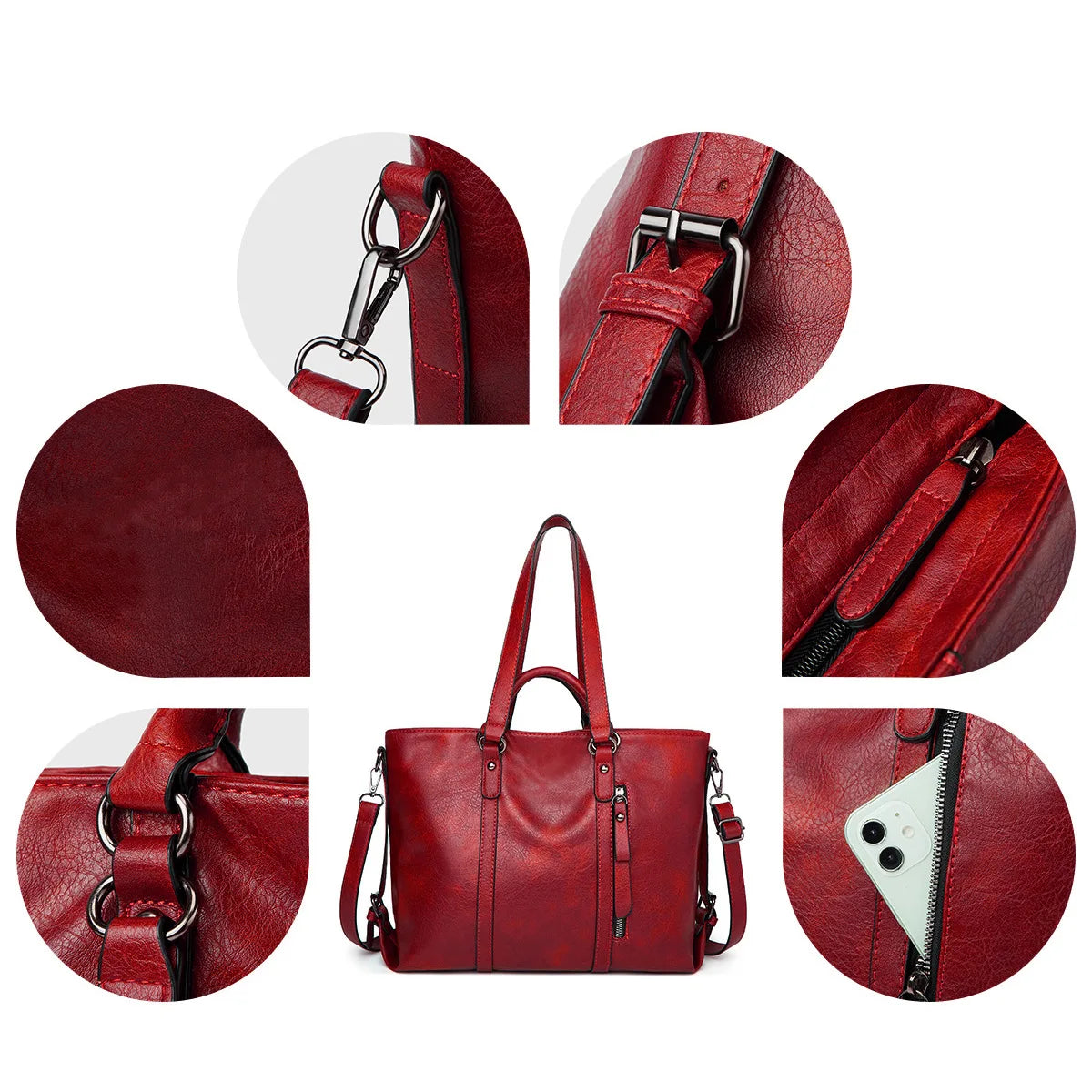 Rowan™ Large Leather Bag