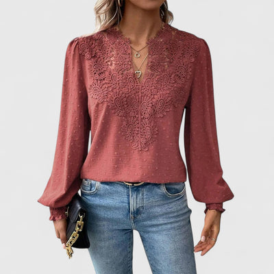Catherine - V-neck Blouse
