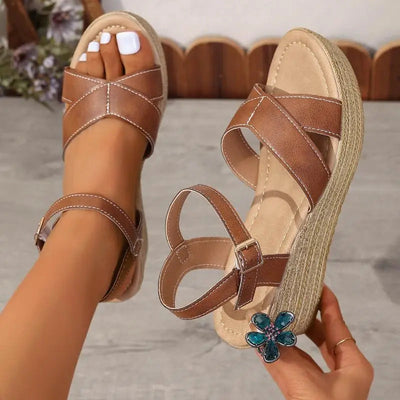Daphnie© - Elegant Wedge Sandals