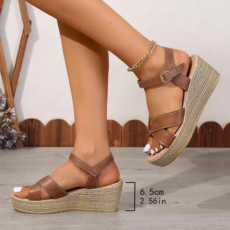 Daphnie© - Elegant Wedge Sandals