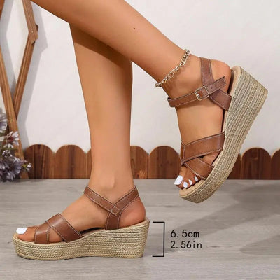 Daphnie© - Elegant Wedge Sandals