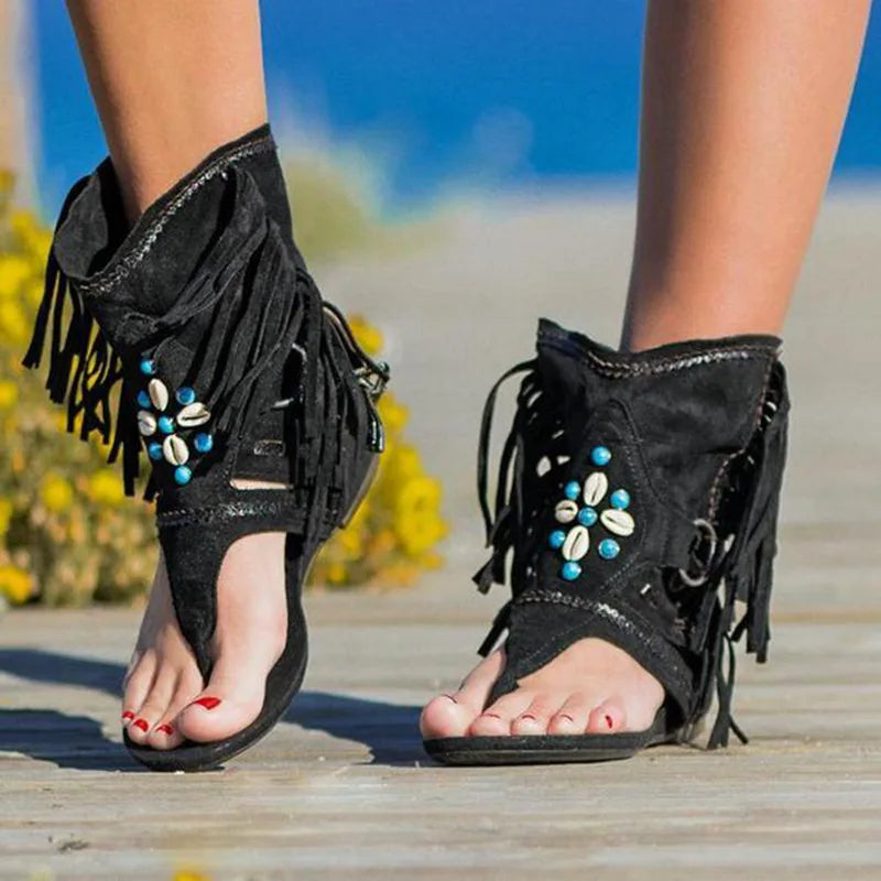 Hera© - Fringe Boho Sandals