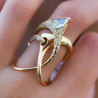 Luxury Magical Ring with Golden Twist~