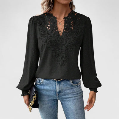 Catherine - V-neck Blouse